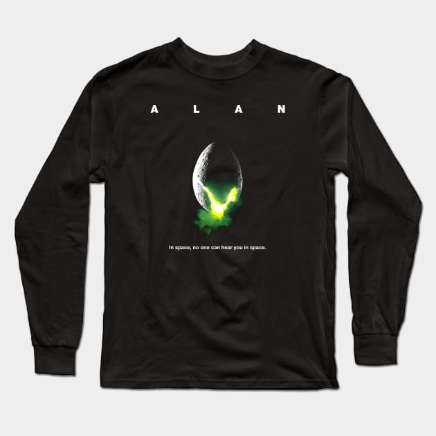 ALAN shirt - Alien Long Sleeve T-Shirt by scottgarland